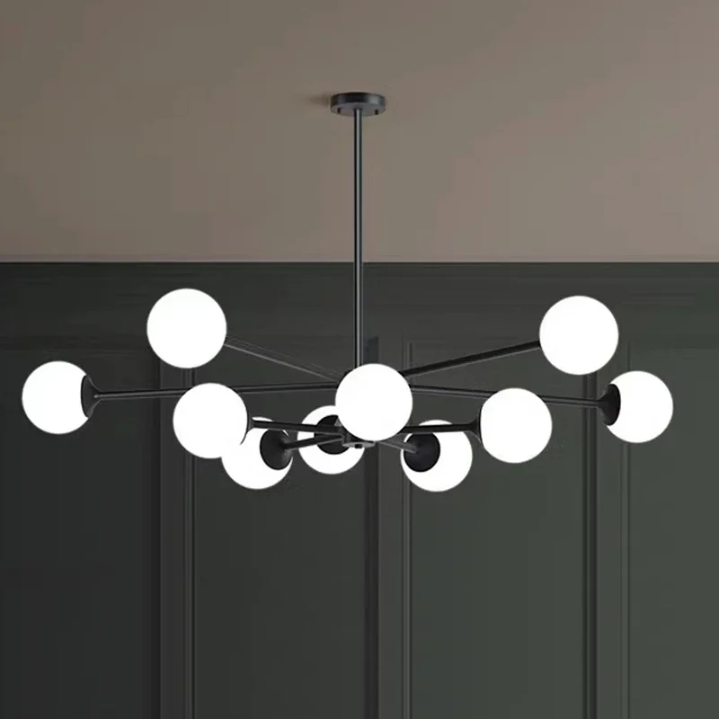 

Nordic Glass Ball LED Pendant Lights for Living Dining Room Bedroom Home Decor Chandelier Hanging Lamp Indoor Ceiling Supsension