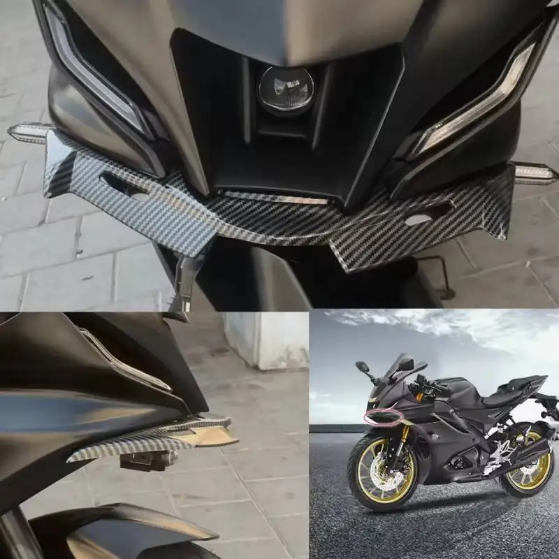 Motorcycle Winglet Front Fairing Wing Guard Cover For YAMAHA YZF R15 V4 R15M 2021 2022 2023Decoration Winglets Accessories
