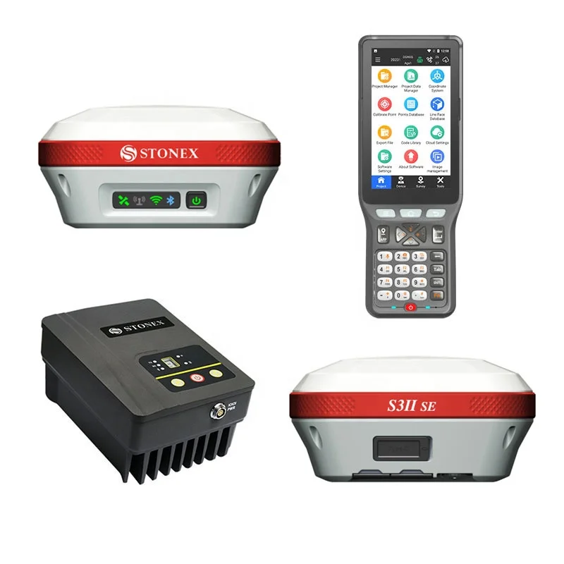 Stonex S3IISE/S900+/S9II/S1AR/S3AR/S980 Rtk  DGPS Survey Equipment Land Surveying GNSS Receiver With Google Function GPS RTK