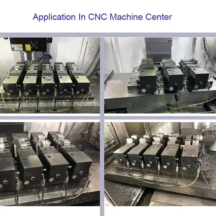 DPV-6-160 MC ملزمة هوائية هيدروليكية فائقة القوة لمركز الطحن CNC #5