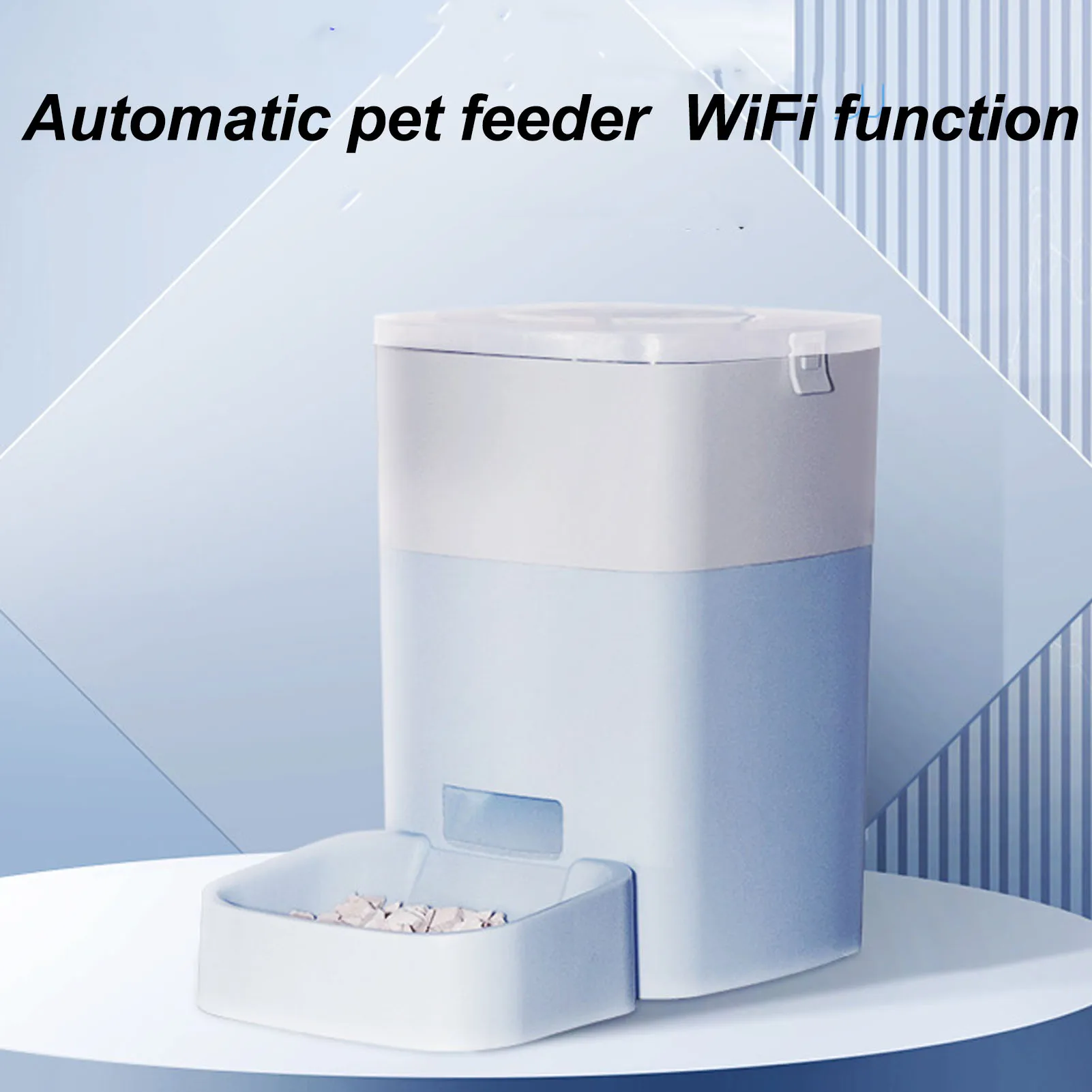 

Автоматический дозатор корма для кошек, автоматическая кормушка для домашних животных, плавная подача корма, большая емкость, автоматическая кормушка для кошек и собак для дома