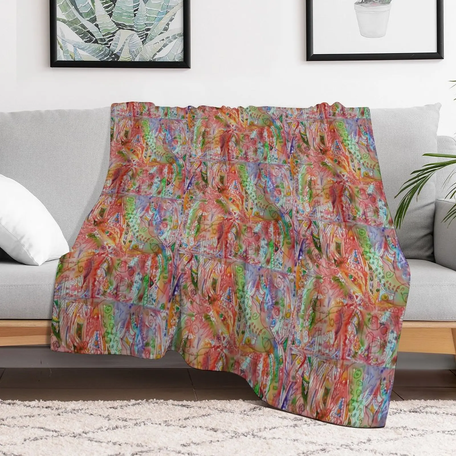 

A Song of Many Colours Throw Blanket Custom Heavy Blankets