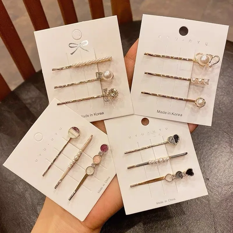 

Корейские заколки для волос с бриллиантами, женские заколки для волос с кристаллами Bingbing, роскошные заколки для девочек с блестящими кристаллами, аксессуары для укладки волос