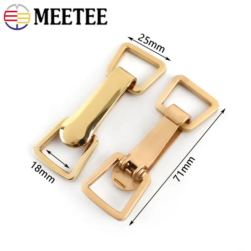 Meetee 1/2/3/4/5Pcs Metal Coat Button Down Jacket Decor Clasp Buckles Women\'s Clothing Belt Buckle Hardware Sewing Accessories