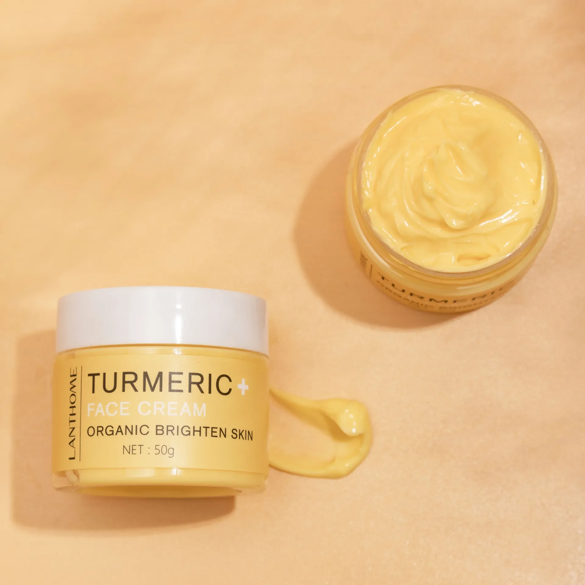 Recommend LANTHOME Turmeric Cream Brightening Soothing Repair Anti-Aging Revitalizing Hydrating Emulsion