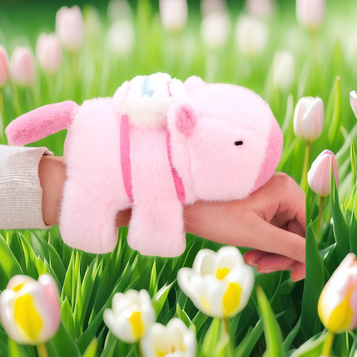 

Rytanda Capybara Clap Circle Капибара плюшевое кольцо на руку забавные поп-круги детский подарок Slap Snap аксессуары для фотосъемки