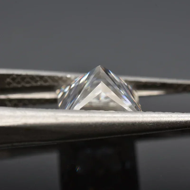 Moissanite Loose Stone D Color VVS1 Princess Cut  Certified Lab Grown Diamond for DIY Ring Necklace Earrings Main Materials