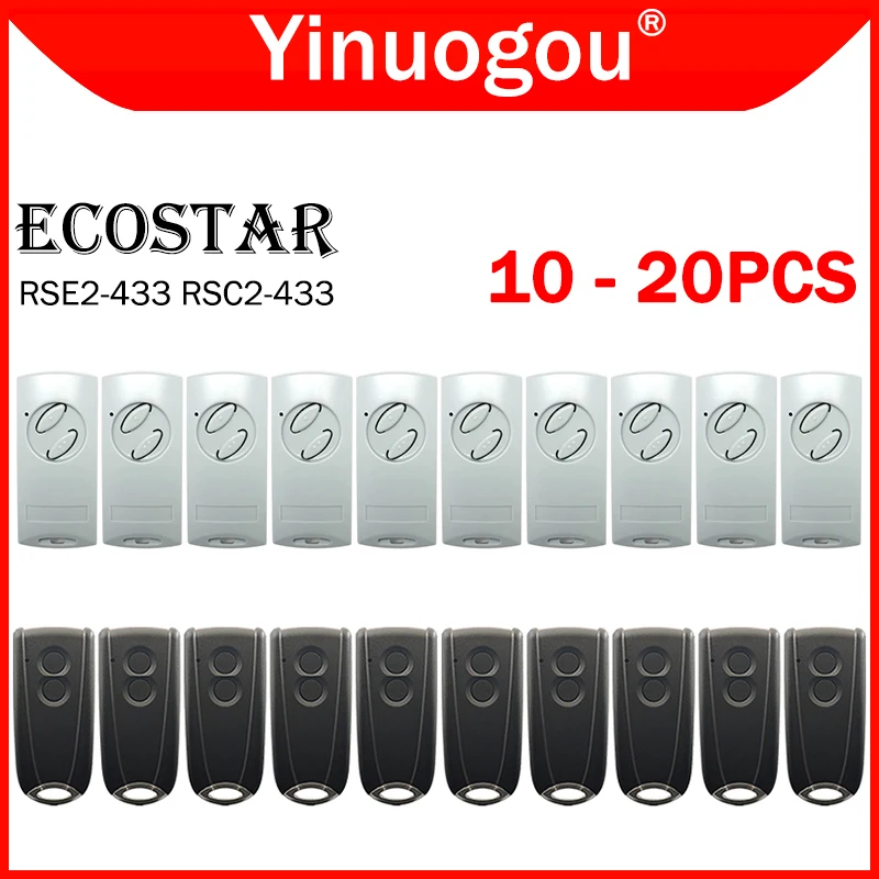 

ECOSTAR RSE2 RSC2 ESZ1 433 Garage Door Remote Control 433MHz For Liftronic 500 700 800 Portronic D2500 S4000 D5000 Gate Receiver