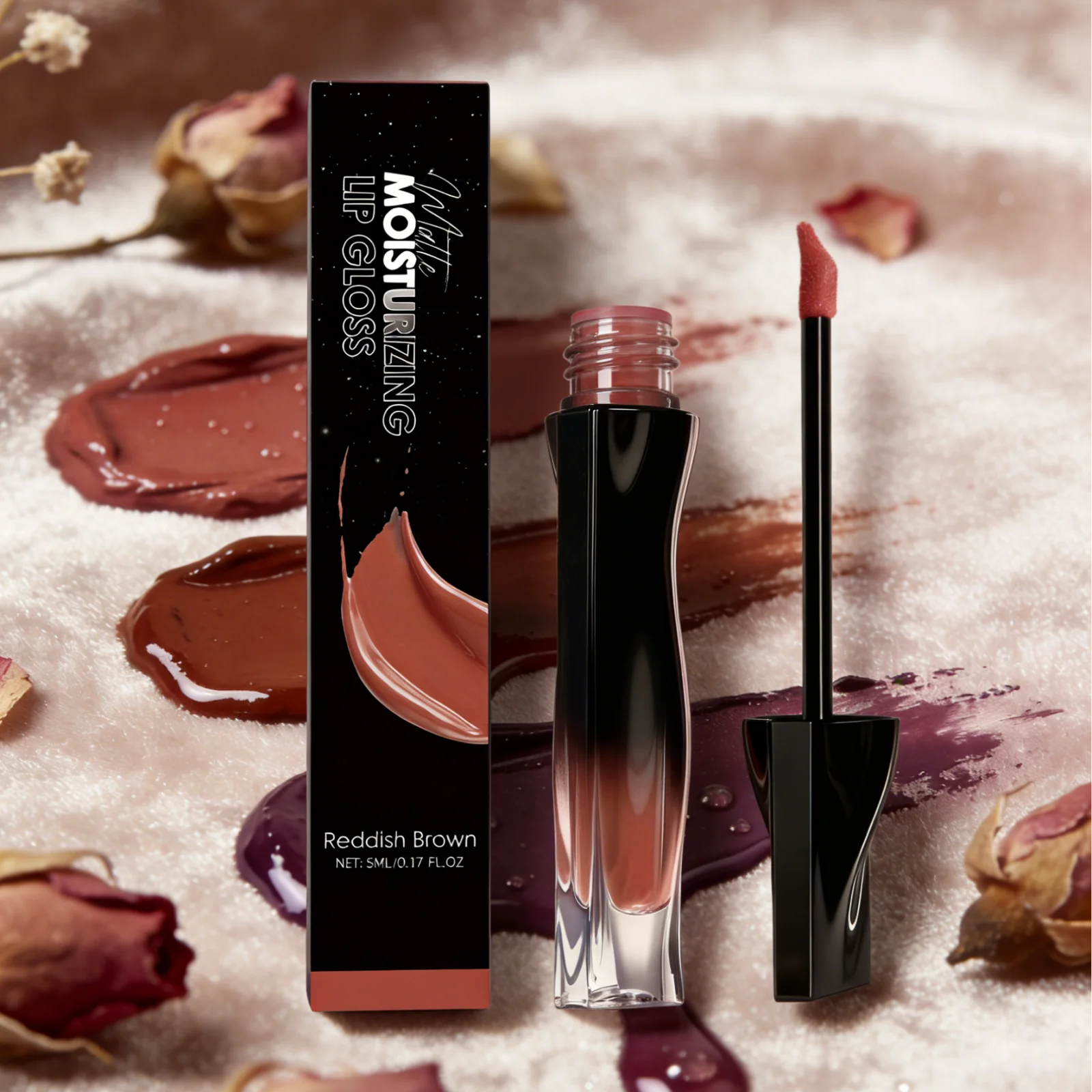 Zephoco Lip Plumping Gloss Waterproof Matte Finish Lasting Color Lock Lightweight Non-sticky High Shine Moisturizing Lip Gloss