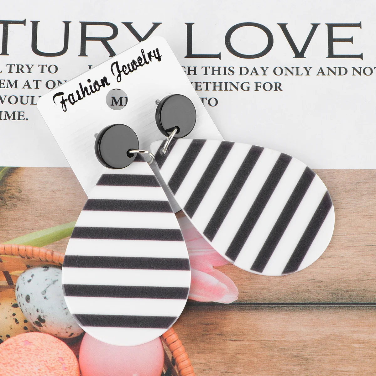 1 paio di orecchini geometrici in acrilico con stelle e strisce, durevoli, bandiera nazionale, bandiera rossa, per donna