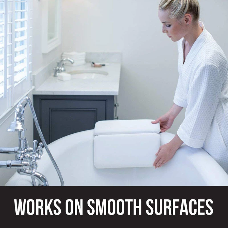 Spa Non-Slip Bath Pillow With Suction Cups Bathtub Neck Back Support Headrest Pillow Thickened Home Hot Bath Cushion Accersory