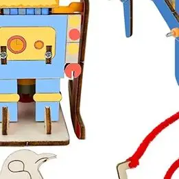 

3D Puzzles Robot Building Engineering Model Set Creative DIY Wooden Model Toy Kid Physical Science Experiment STEM Experiment