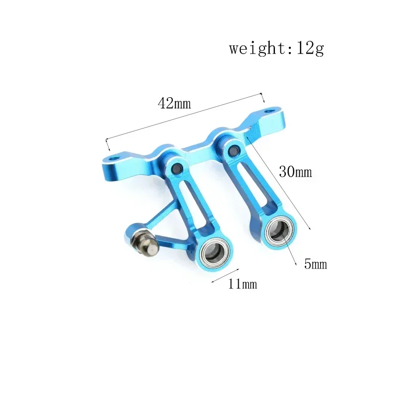 1 قطعة مجموعة التوجيه سبائك الألومنيوم # TXV2-007BU لسيارة TAMIYA XV02 1/10 RC #4