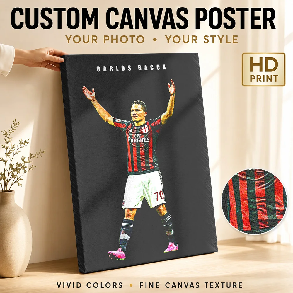 Carlos Bacca Canvas Poster Customized Photo Modern Aesthetic Wall Paintings Decoration for Bedroom Ready to Hang Gift for Fans
