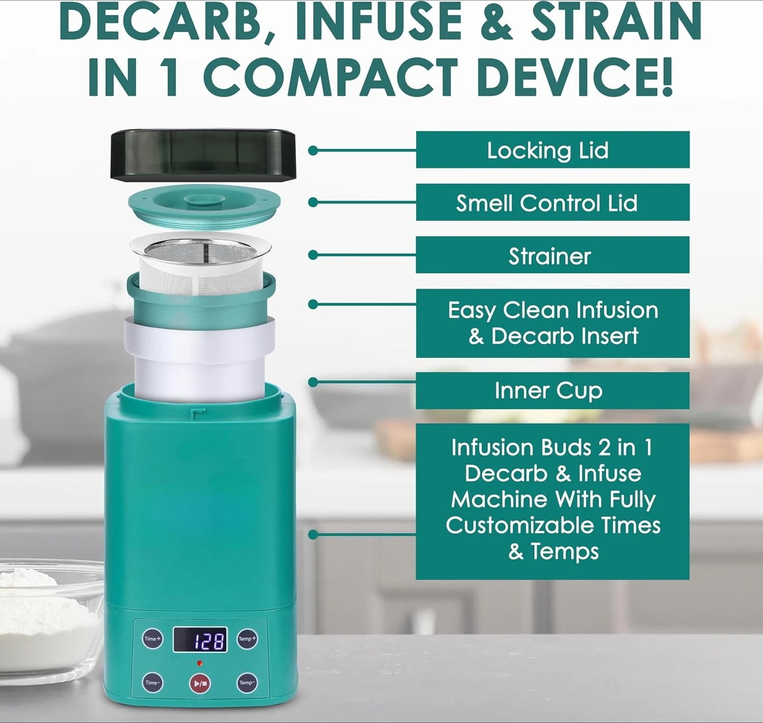 

2-in-1 Decarboxylator & Infuser | Butter Maker Machine & Infuser -Herbal Recipe Book & All Accessories Included·New Popularity