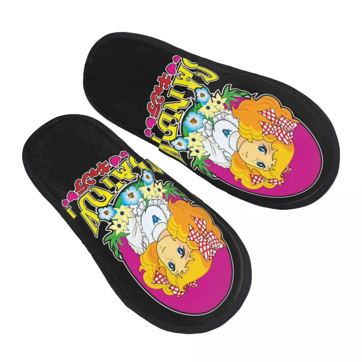 Candy Candy House Slippers Women Soft Memory Foam Anime Manga TV Slip On Hotel Slipper Shoes