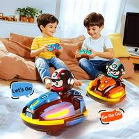 RC Battle Bumper Car Toy for Toddler Boy Girl Catapult Robot Karting Toy with Music Light RC Battle Game for Kids Family Battles