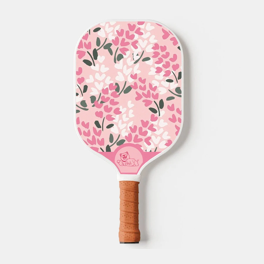 Lucky001Thermoformed T700 Raw Carbon Fiber Pickleball Paddle Spin Textured Surface With Foam Edge Ergonomic Grip