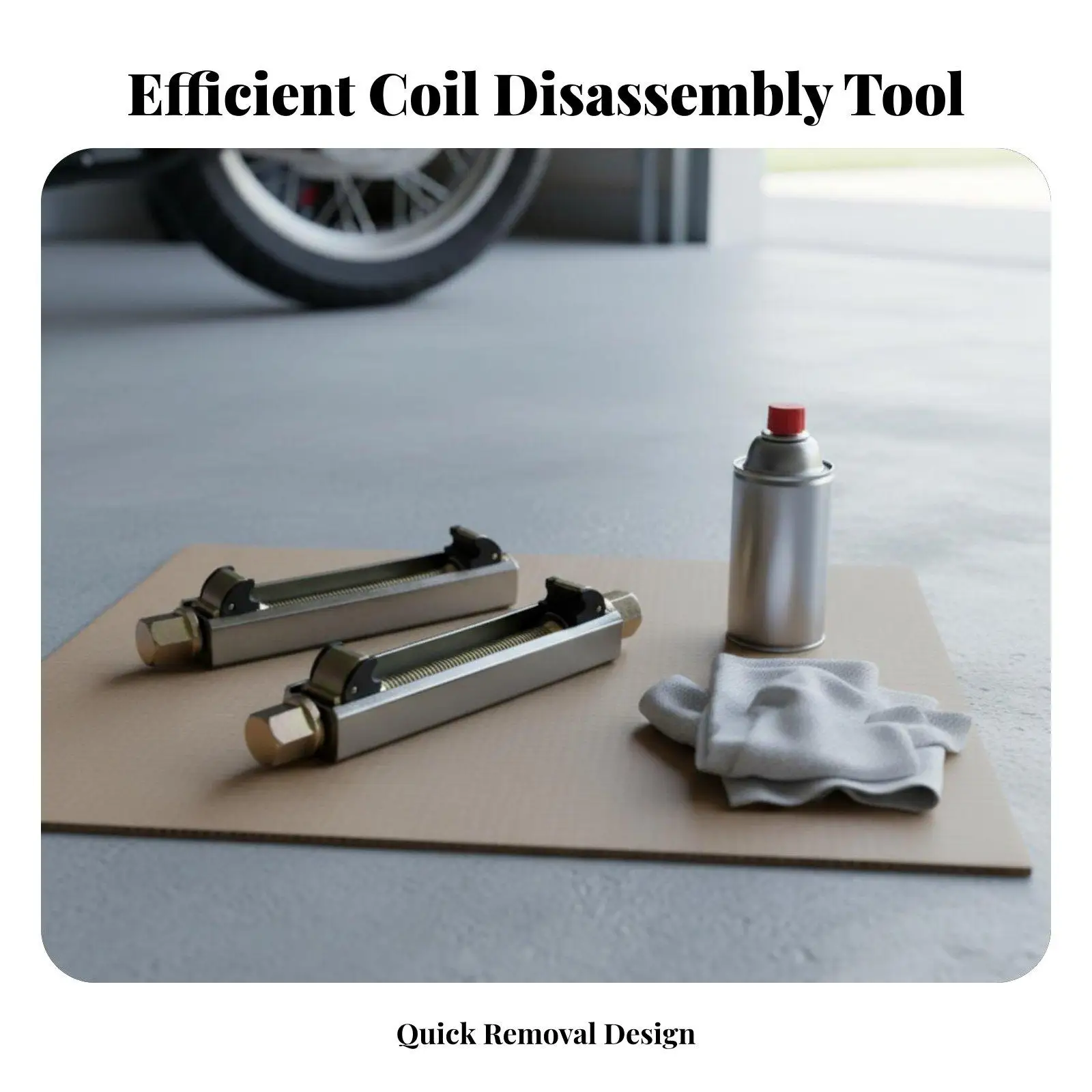 Motorcycle Tool Shock Absorber Compressor Durable Steel Coil Remover for Automotive Damping System Maintenance