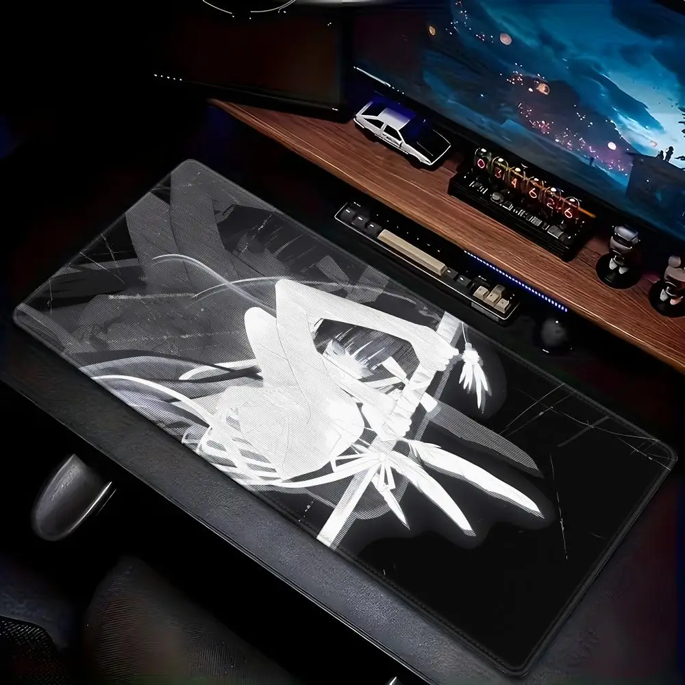 

China's hot-selling mouse pad Black and White Warriors Animation Beautiful XXL Game Exclusive MousePads pad Non-slip Decor