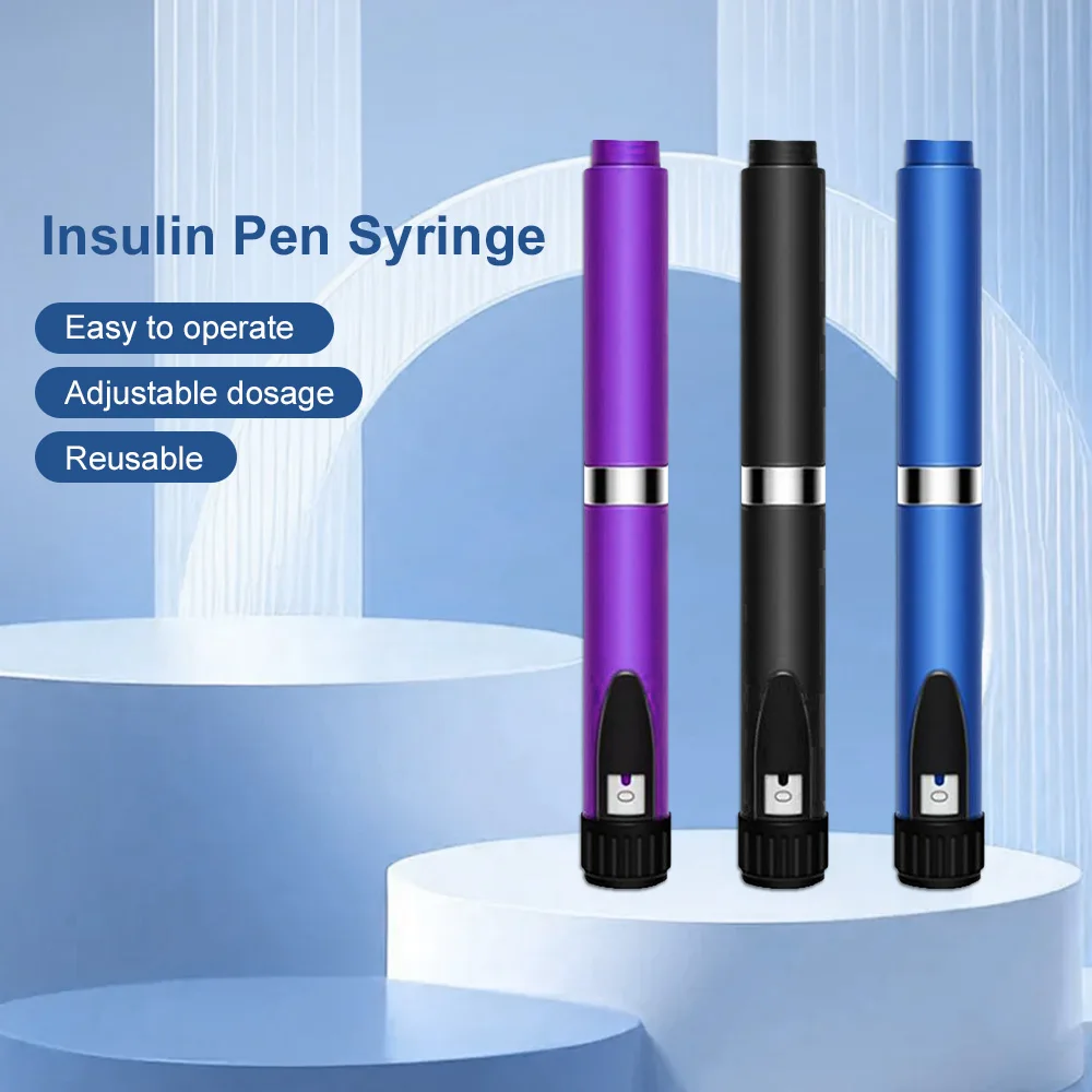 Insulin Injection Pen for V2, Reusable Peptide Pen Injector Adjustable Dose Dial, Injection Pens Compatible with 3ml Cartridges