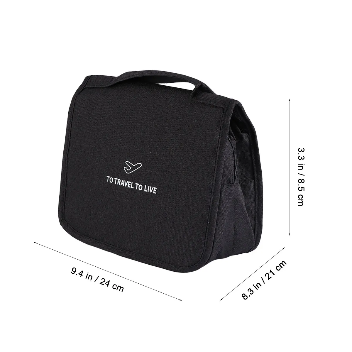 Women's Foldable Hanging Toiletry Bag – Lightweight Travel Wash Bag with Large Capacity for Makeup & Essentials