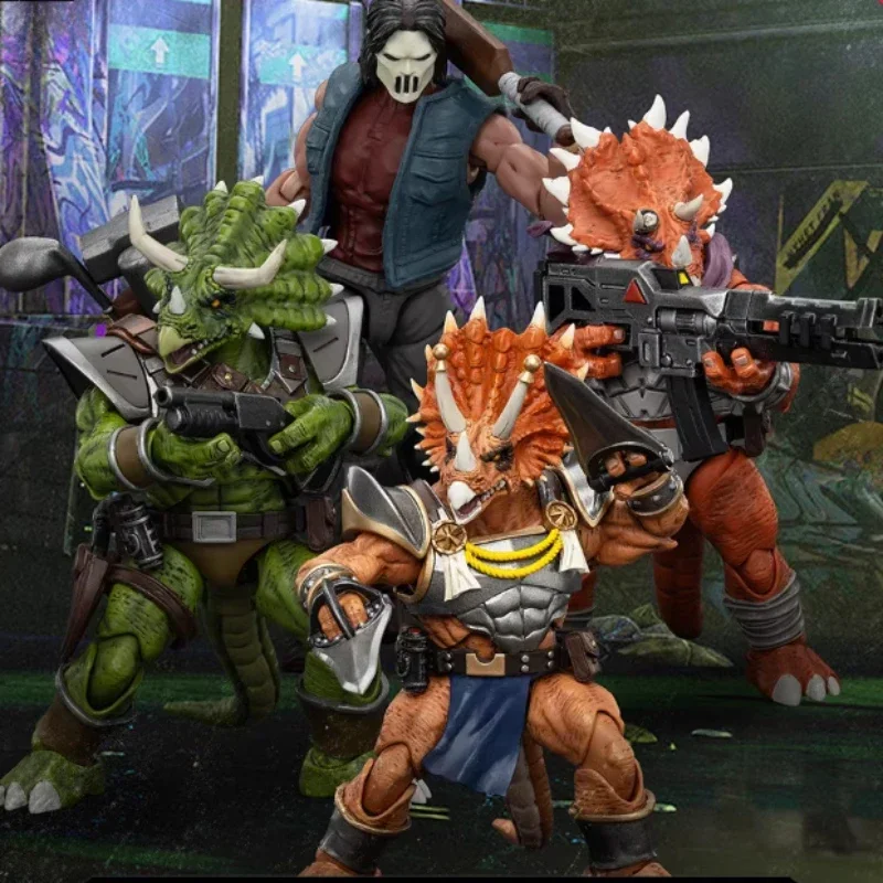 

JOYTOY Dark Source Черепашки ниндзя Tesseran Trio Casey Jones 1/18 Полностью шарнирная аниме-фигурка Модель игрушки Подарки на складе