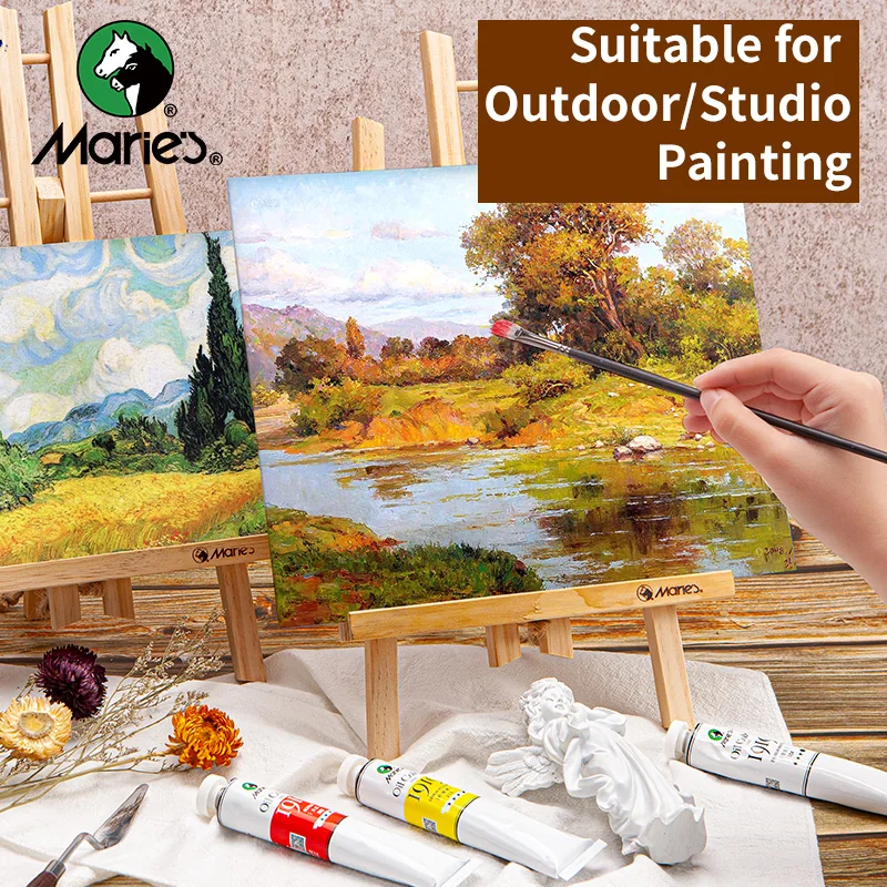 1pc Marie\'s Canvas Board,Art Painting White Blank Canvas Panels,Oil,Acrylic,Gouache,Tempera Paint for Professionals & Beginners