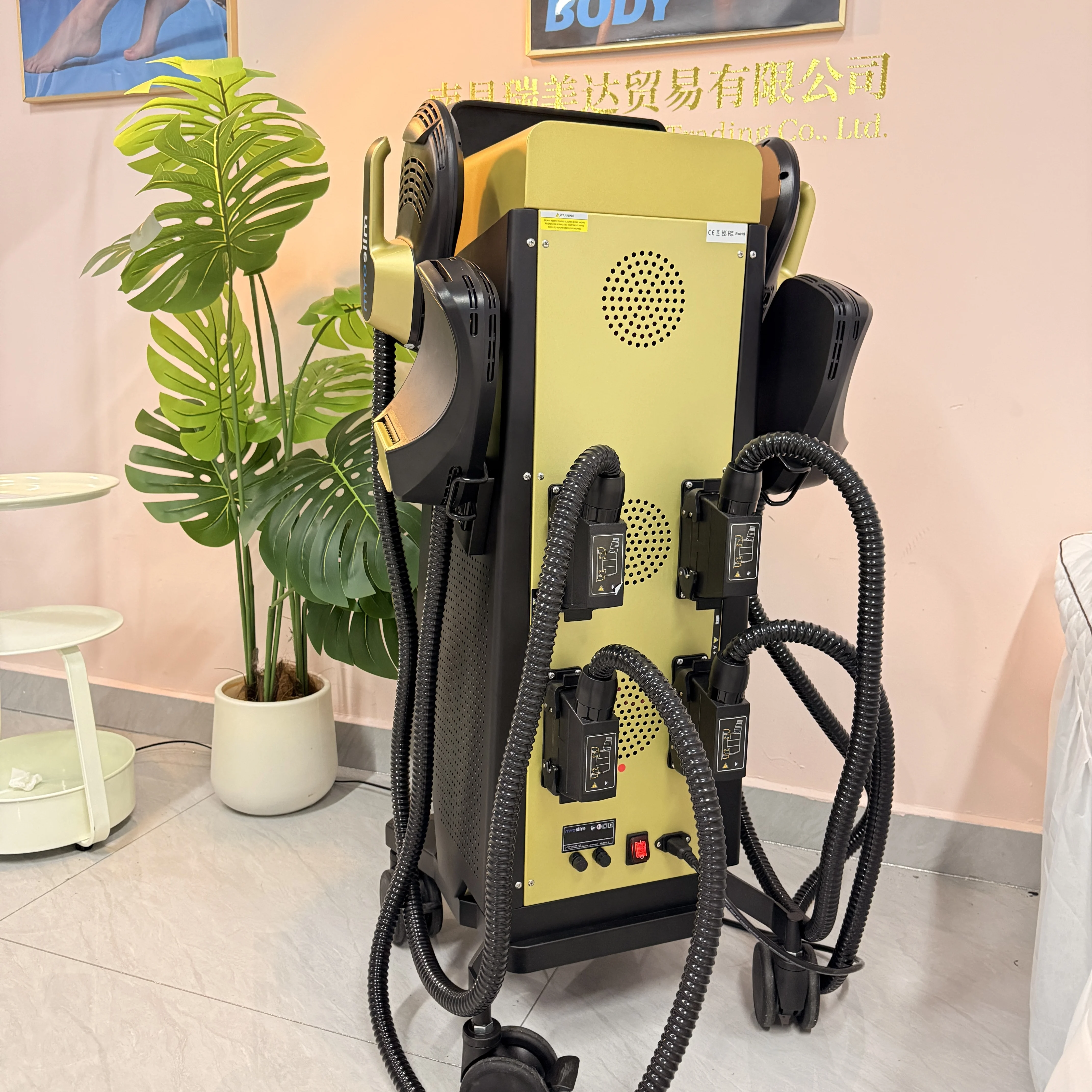 

HIEMT 6500W RF 15T 200HZ MYOSLIM High-Intensity Electromagnetic Body Shaping Machine Muscle Growth Fat Burn Stimulator