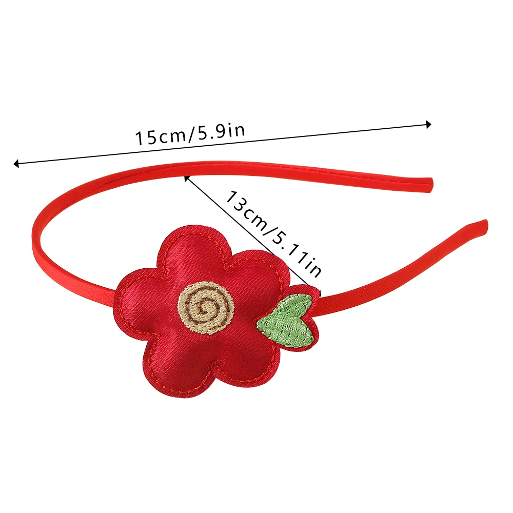 New Tulip Flower Headband Sweet and Cute Children's Hairband Simple and Versatile Pressed Hair Accessories Girl's Headwear