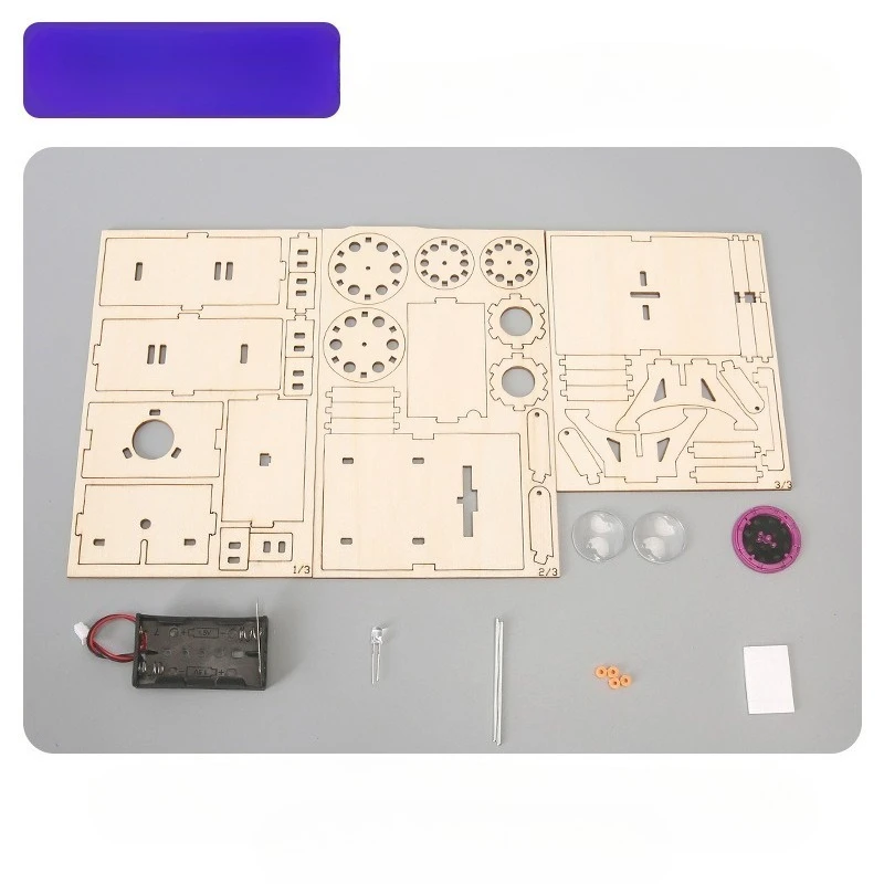 DIY Projector Science Experiment Kit Kids Handmade Assembly Toy Primary Students Optical Imaging Principle STEM Education