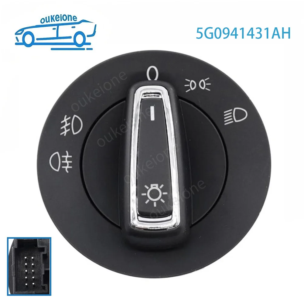 

For VW Polo T-Cross Seat Arona Leon Ibiza Ateca Toledo Headlight Switch Fog Light Control Button 5G0941431AH Car Accessories