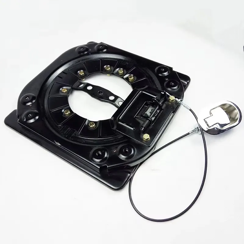 360° Rotating RV Seat Adjustable Swivel Base with Pulling Handle Modified Accessories Thickened Rotating Chassis for Campervan
