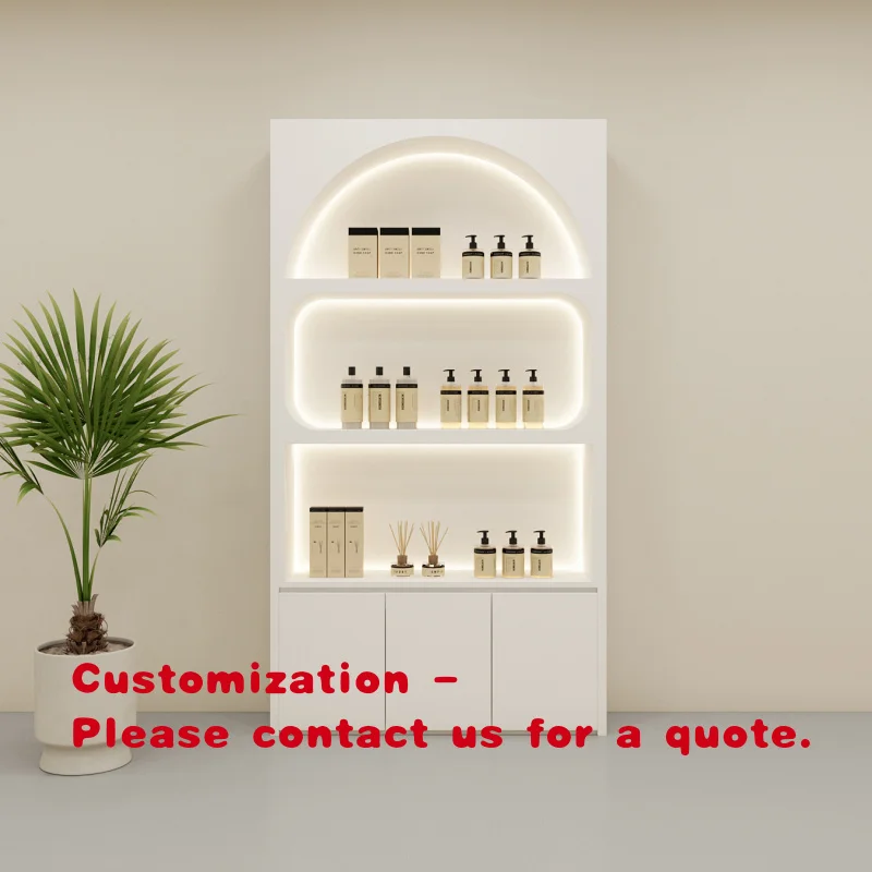 custom.Customizable Hair Salon Display Cabinet with Fast Makeup Display Cabinet in Beauty Stores and Salons.