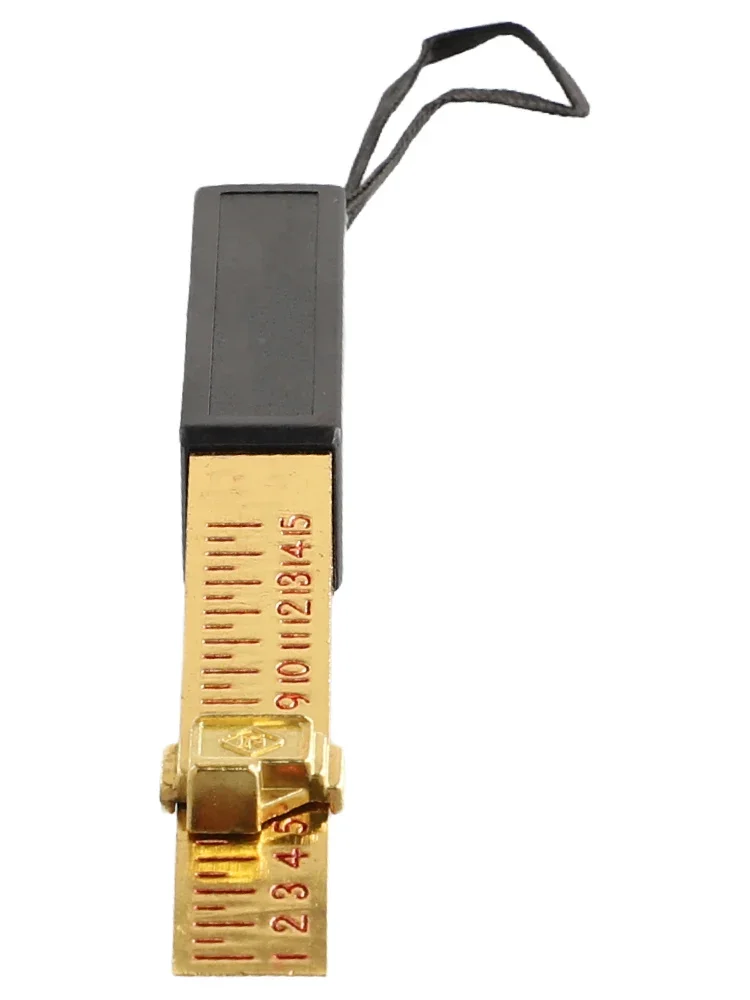 Calibrador de cuña Vernier de precisión Chapado en cobre, 0,5mm, 1-15mm, 80g, medición de huecos de puerta, 1 unidad