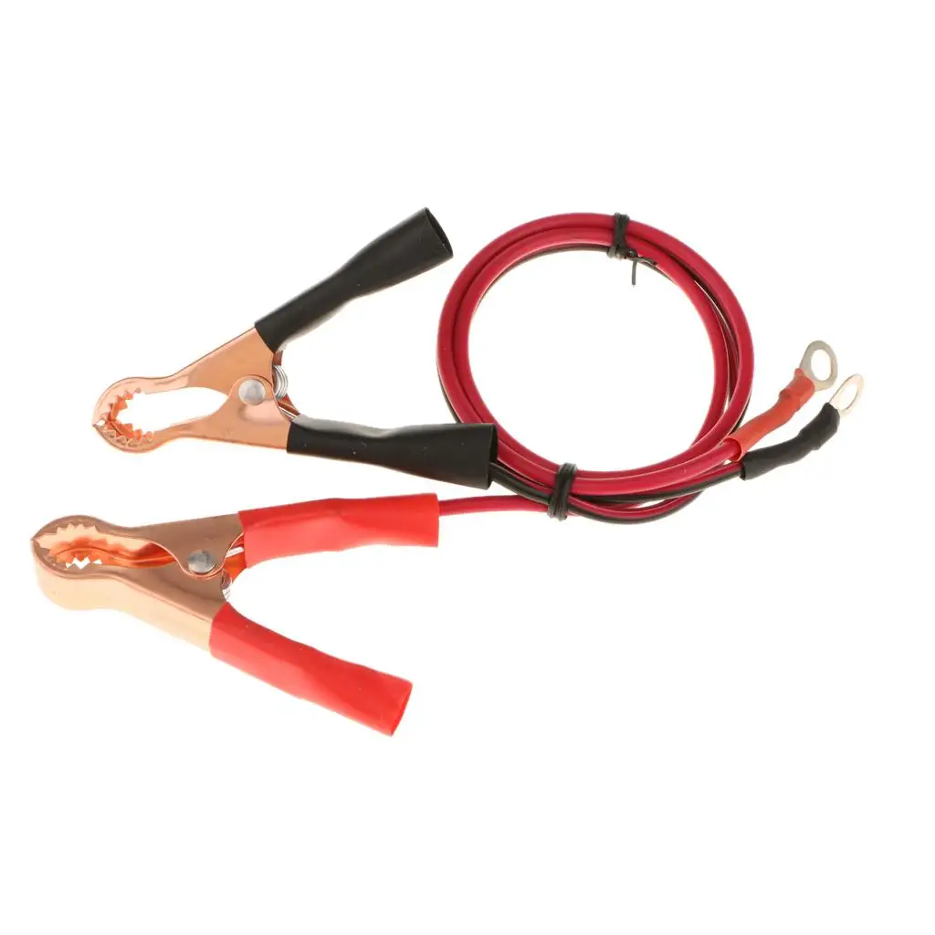 Car Alligator Clips Car Battery Clamps Clip Car Van Battery Test Lead Clips Crocodile Clip 50A Electrical Jumper Wire Cable