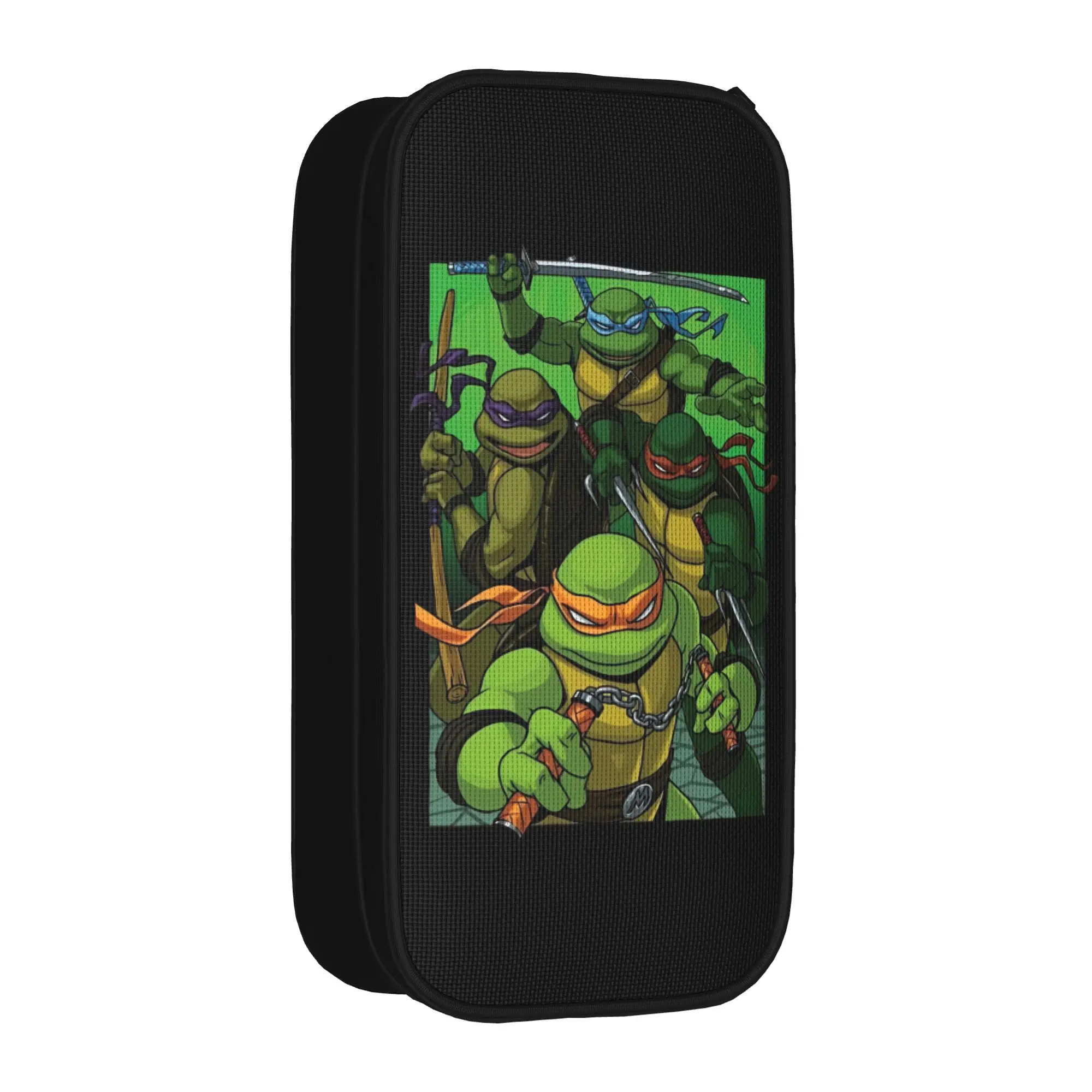 TMNT T-Turtles Pencil Cases New  Mikey  Pen Holder Bag Girl Boy Big Capacity School Supplies Gifts Pencilcases