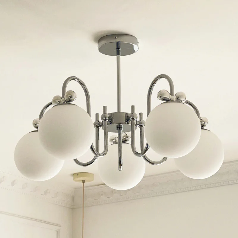 

Bow living room bedroom chandelier light French cream style bedroom study Bauhaus Nordic dining room magic bean chandelier