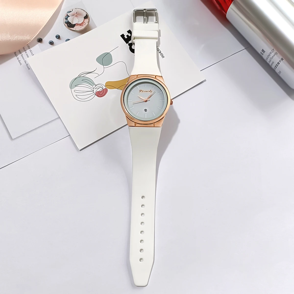 Simple Watches Women Quartz Wristwatch Casual Silicone Strap Ladies Watch Calendar Clock Gift Relogio Feminino