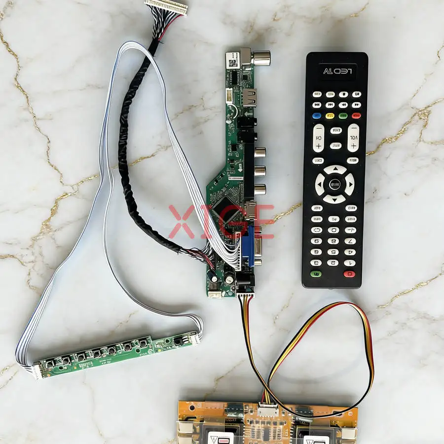 

Плата контроллера привода экрана подходит для M170EG01 M170EG02 M170EU01 M170EN07 30-контактный LVDS USB + AV + VGA + HDMI 4-CCFL 1280x1024 1280*1024 комплект