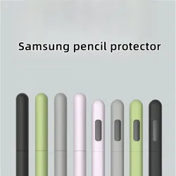 Estuche de lápices de silicona para tableta, funda de lápiz óptico táctil de Color sólido para Samsung Galaxy Tab S6 Lite S Pen S7 FE S8 Ultra S9 Plus
