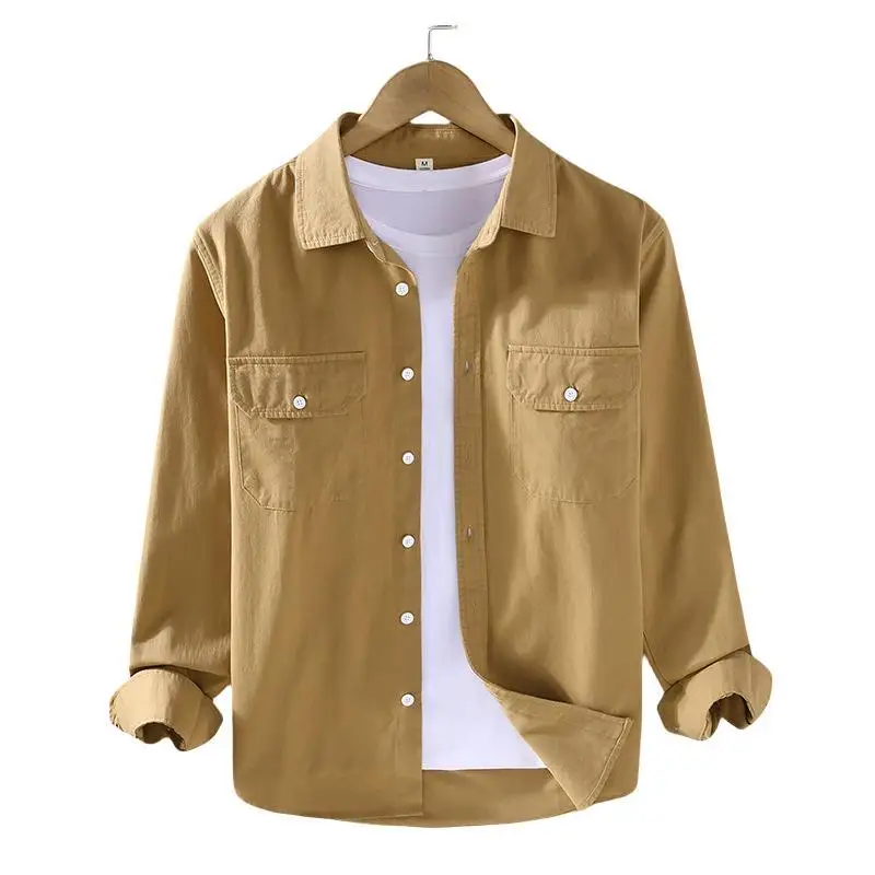 Lente Herfst Nieuwe Luxe Voor Heren Katoen 100% Zakelijke Zak Casual Slim Fit Lange Mouw Camisa Social Masculina Heren Shirt