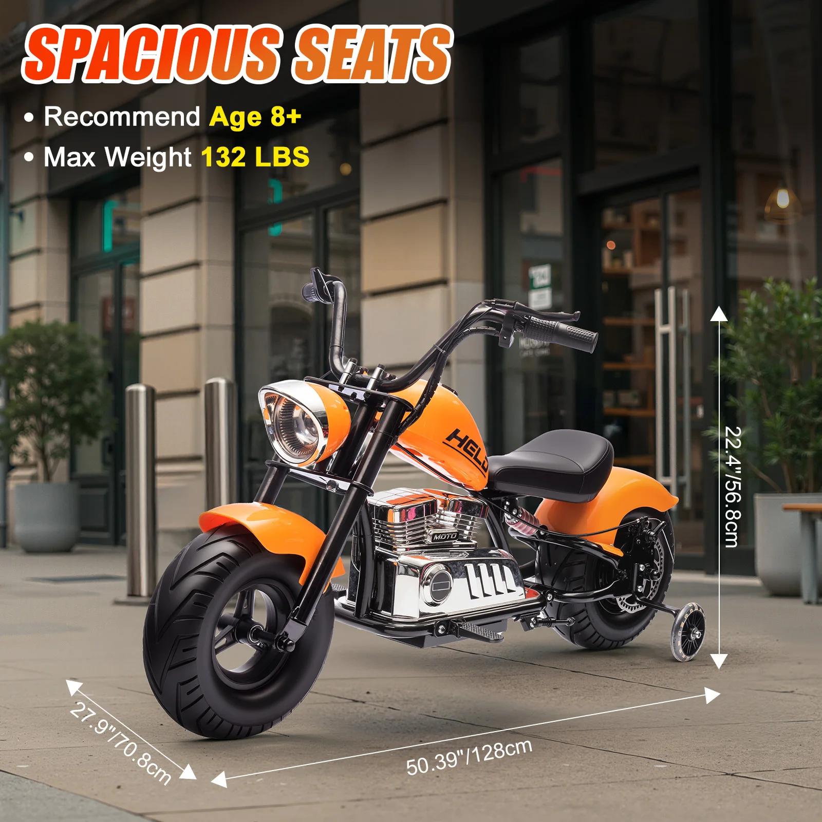 24V Kids Electric Dirt Bike,2-Wheeler Electric Motorcycle,Battery Powered Ride on Toy Car for Aged 8+ Big Kids Gift,w/ Handbrake