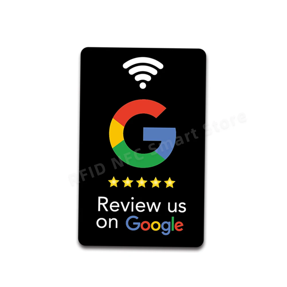 NFC Google Review Card NT/AG215 504byte recensioni Universal 13.56MHz NFC Reivew us su Google Card