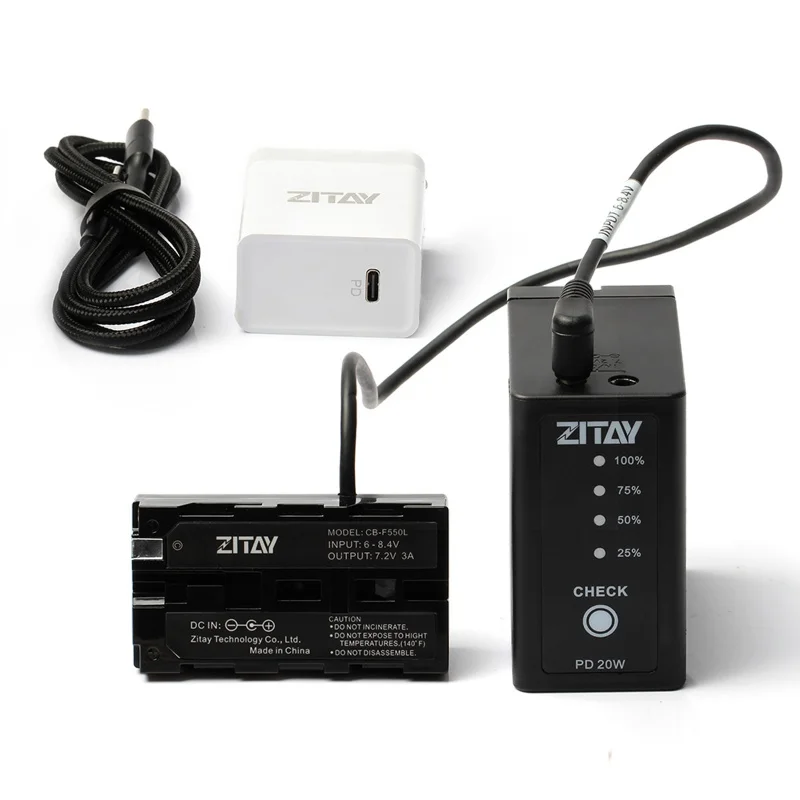 ZITAY NP-F970 Camera Battery 10500mAh Power Bank for NP-F970 NP-F930 NP-F950 NP-F960 NP-F550 NP-F530 Rechargeable Battery