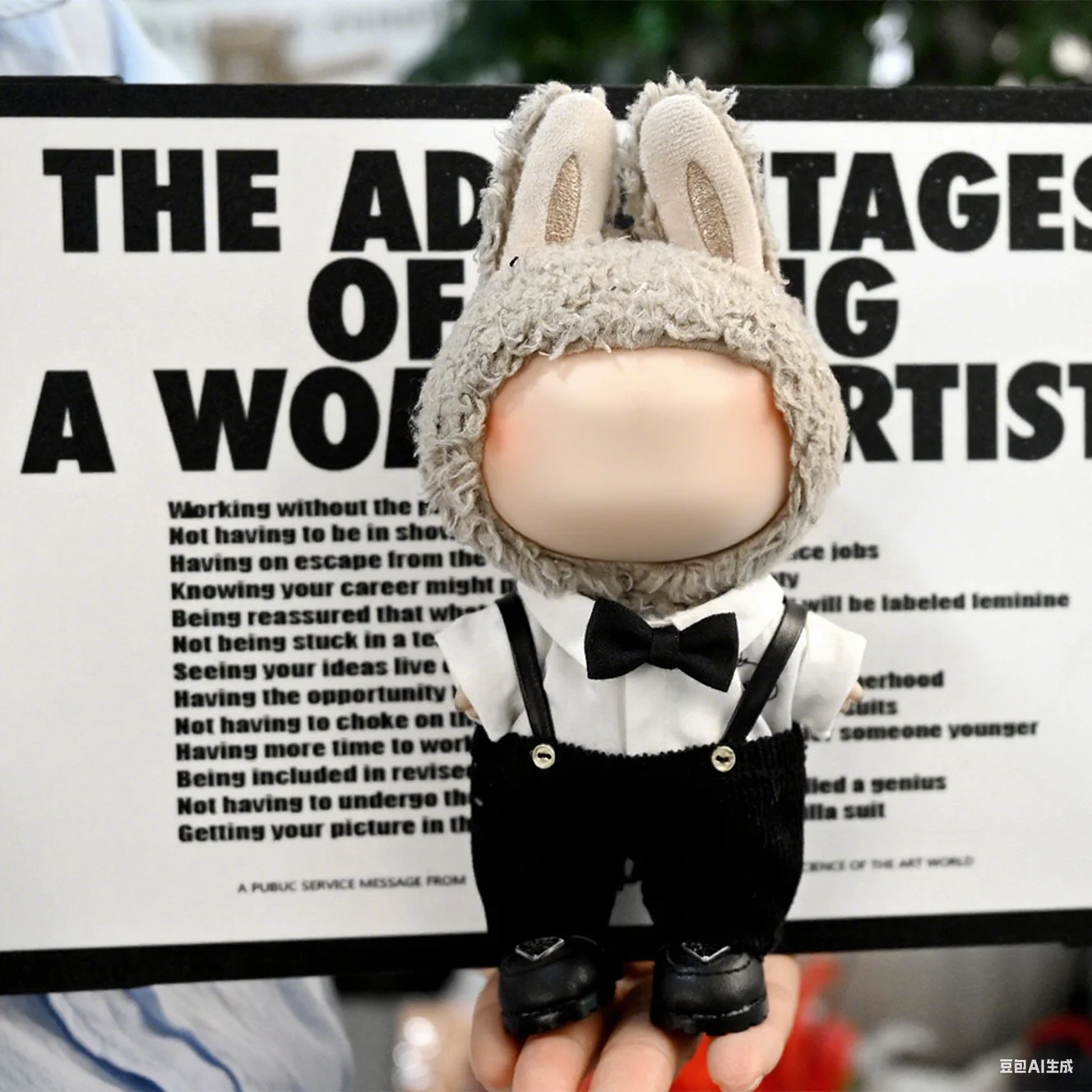 

Anime Doll Clothes for 17cm Labubu Doll Outfits Designer Luxury Suit Gentleman Clothes Plush Toy Clothe Labubu Doll Accessorie