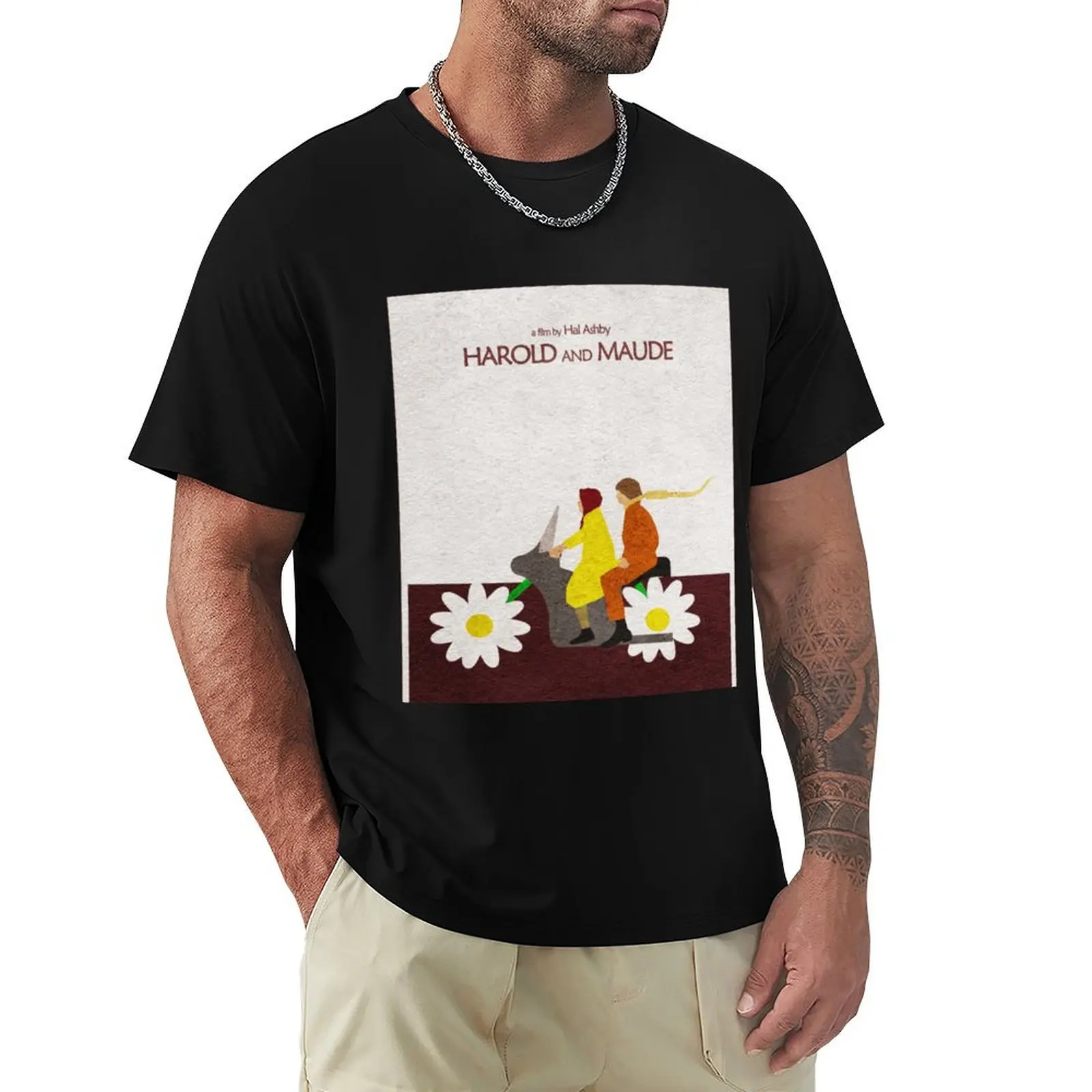 Harold and Maude are a couple. T-Shirt Plus Size Basic Cotton T-Shirt