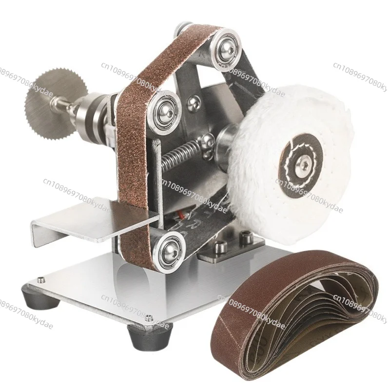 Belt Grinder DIY Electric Sander Polisher Mini Muiti-function Machine Grinding Belt Sander Machine Edges Sharpener Machine