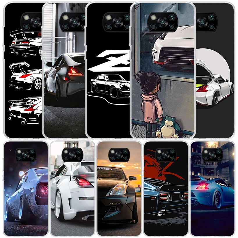 JDM Sport Car 350Z 370Z 240Z Silicon Call Phone Case For Xiaomi Poco X3 Nfc X5 X6 F6 F5 Pro M5S M5 X4 F4 GT M4 M3 F3 F2 F1 M2 Co