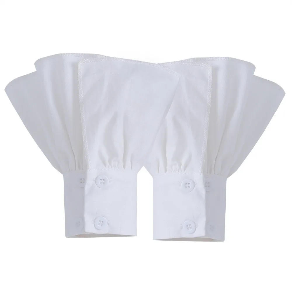 

Ruffles Pleated Fake Sleeves Chiffon Ruched Fake Cuffs Korean Arm Warmers Detachable Cuffs Fake Flared Sleeves